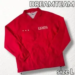 【DREAMTEAM】ドリームチーム コーチジャケット ビッグロゴ 星 赤系 L