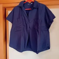 Samansa Mos2 ネイビー ？半袖シャツ