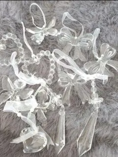 X'mas オーナメント11個セット クリスタル