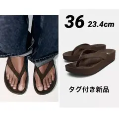 ZARA ザラ プラットフォームストラップサンダル 36 23.4cm ブラウンのサムネイル