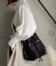 未使用　VitaFelice 10ポケット巾着ショルダーバッグ バケット