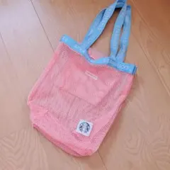Starbucks メッシュ エコバッグ ピンクのサムネイル