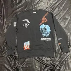 ZARA／グラフィックスウェット メンズS ブラック