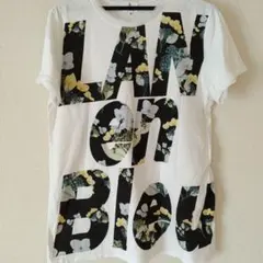 LANVIN en Bleu 半袖Tシャツ 花柄ロゴ ホワイト 38のサムネイル