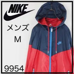✨*い様 NIKE ナイロンジャケット メンズ M 赤・青　ウィンドブレーカー
