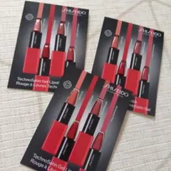 ３点セット　SHISEIDO テクノサテンジェルリップスティック サンプル 口紅