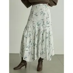 プリントプリーツスカート