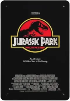 映画『ジュラシック・パーク』 ポスター　ブリキ看板　インテリア雑貨　メタルサイン