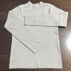 グローバルワーク メルティリブハイネックプルオーバー M シルバーラメ