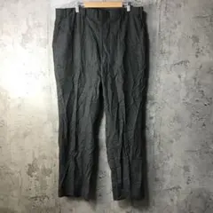 E553古着　スラックス　チャコール　無地　90s Y2K