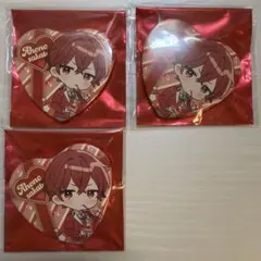 そらまふうらさか あほの坂田となりの坂田 バレンタイン デフォ ハート 缶バッジ