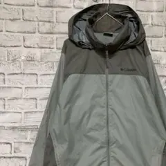 コロンビア　マウンテンパーカー　グレーM ロゴ刺繍アウトドア0204