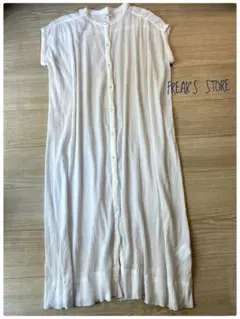 3日間セール✨美品★FREAK'SSTOREホワイトシャツワンピースロングのサムネイル