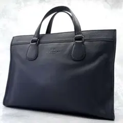 COACH コーチ ビジネスバッグ レザー シボ革 A4収納可能 PC収納可能