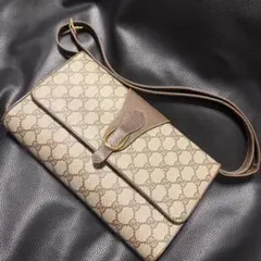 ☆美品綺麗☆ OLD GUCCI グッチGG柄 ショルダークラッチ2Wayバッグ