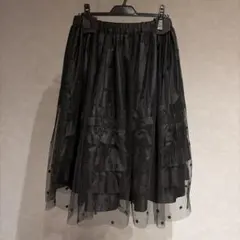 コムデギャルソンガール　GIRL リボン付きスカート 2023ss コムデギャルソン GIRL サテン リボンジャンパースカート