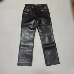 Lee ブラウン　牛革　レザー パンツ