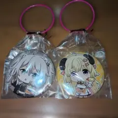 ホロライブ角巻わため＆獅白ぼたん　ししわた 缶バッジ 2個セット　おまけありのサムネイル