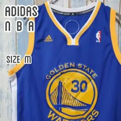 1439☆アディダス☆ＮＢＡウォリアーズ☆タンクトップ☆チームロゴ刺繍☆Ｍサイズ 1439☆アディダス☆NBAウォリアーズ☆タンクトップ☆チームロゴ刺繍