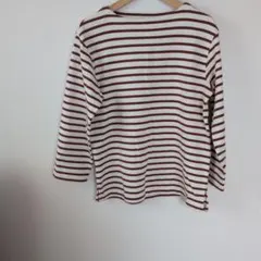 無印良品　ボーダー 長袖 カットソー