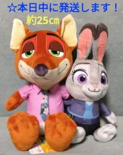【 ズートピア2　ペアぬいぐるみ 『 ニック ・ ジュディ 』】
