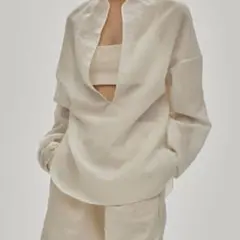 TODAYFUL Slub Slit Shirts ホワイトのサムネイル