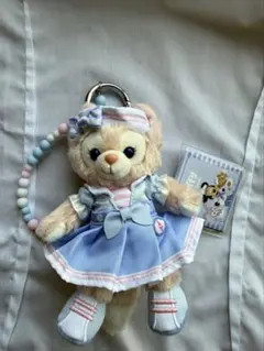 香港ディズニー　ダッフィーフレンズ　リーナベル　ぬいぐるみキーチェーン　マリン