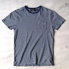 【新品、美品】RRL 半袖インディゴボーダーTシャツ DOUBLE RL RALPH LAUREN/ダブル アール エル ラルフ ローレン通販