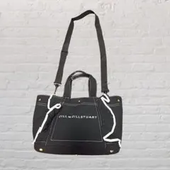 《JILLSTUART》フリルトート 大 ブラック トートバッグ