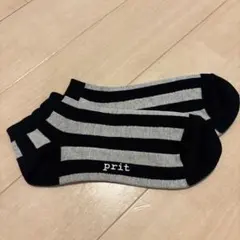 新品　prit プリット　ソックス　靴下　黒