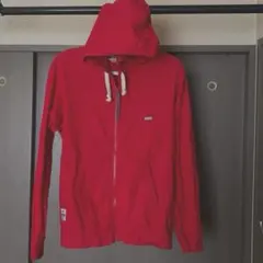 CHUMS フルジップ レッドパーカー