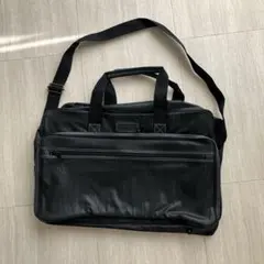 マチありトートバッグ ボストンバッグ 2WAY ショルダー付き ブラック