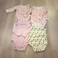 UNIQLO、GAP等　ロンパース４点セット