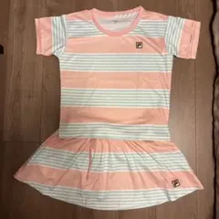 FILA テニスウェア セット ピンク・ライトブルー - メルカリ