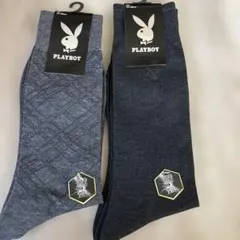 PLAYBOY（プレイボーイ）の紳士用ビジネスソックス 25〜26㎝　2足セットのサムネイル