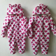 オールドネイビー ロンパース カバーオール ジャンプスーツ 防寒着 双子　80