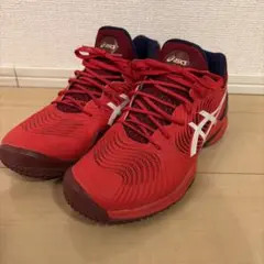ASICS シューズ レッド