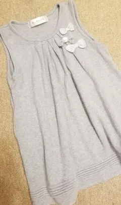 【むーのんのん】ワンピース　グレー