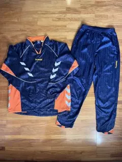 hummel ヒュンメル ピステ 上下セット size:O ネイビー