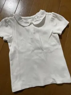 襟付きトップス　リブTシャツ