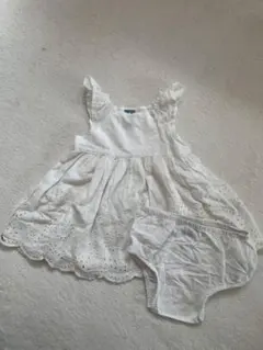 【babyGap】ホワイトワンピース 12-18ヶ月 80cm