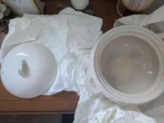 長谷園 伊賀土鍋 大 ヘルシー蒸し鍋 陶製 直径約20cmのサムネイル
