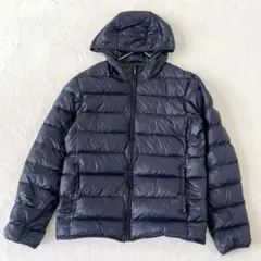 美品 BACK NUMBER ライトダウンジャケット コンパクト ネイビー L