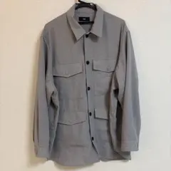 HARE グレー 長袖シャツ 4ポケット