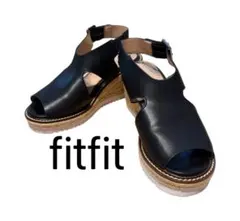 fitfit フィットフィット サンダル ブラック 23.5cmのサムネイル