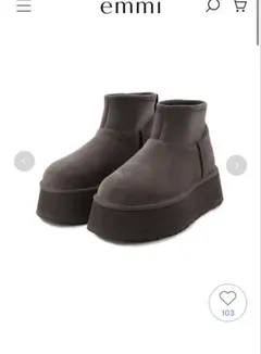 11/30まで出品　美品　UGG for emmi ミニディッパー ダークグレー