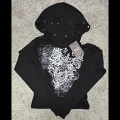 フード付き クロップドトップ y2k グランジ d.i.a系 archive