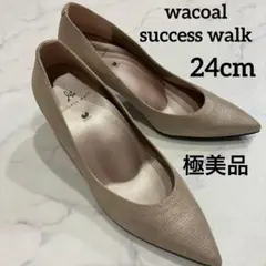 ワコール サクセスウォーク ポインテッドトゥ パンプス 22.5cm EE日本