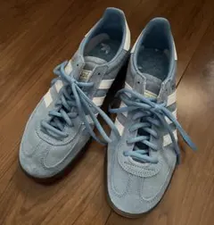 超美品 ほぼ新品 アディダス ハンドボール スペツィアル ライトブルー 24.5