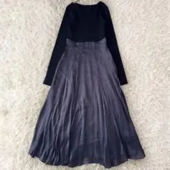 CELFORD セルフォード リブニットドッキングワンピース ネイビー S